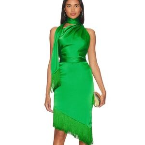 NWT Ziggy Mini Dress in Jewel Green